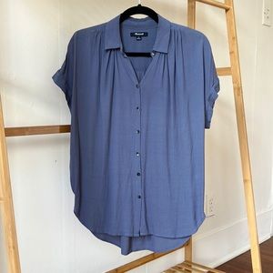 Sunfaded Indigo Madewell Central Drapey Shirt